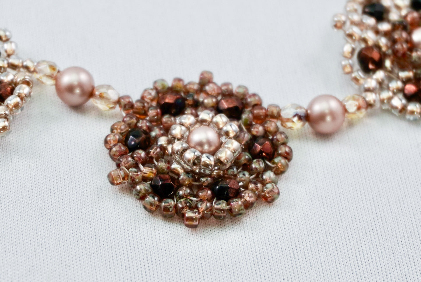 fiveモチーフのブラウンネックレス