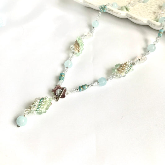 ブルーカルセドニーネックレス